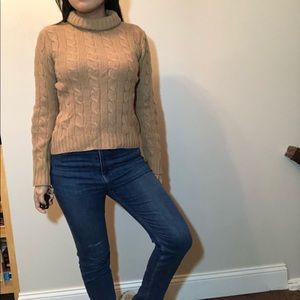 Charter club tan turtleneck sweater